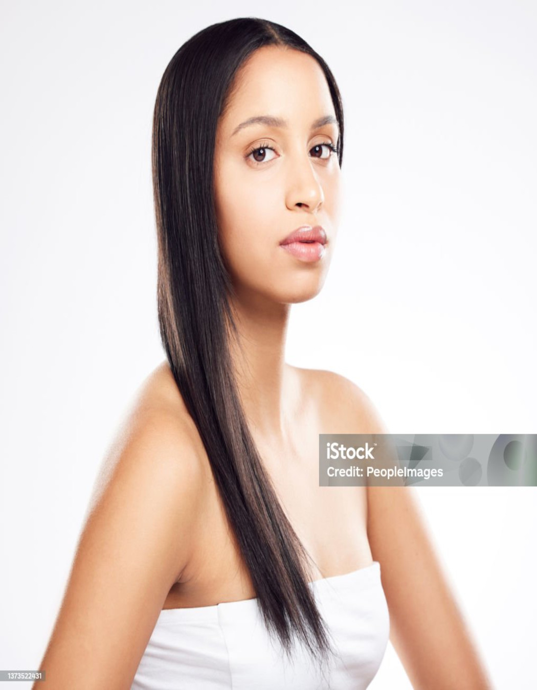 Straight hairstyle